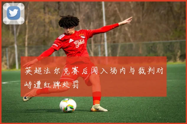 英超法尔克赛后闯入场内与裁判对峙遭红牌处罚